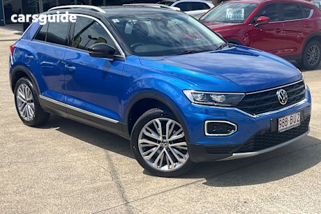 Blue 2021 Volkswagen T-ROC Wagon 110Tsi Style