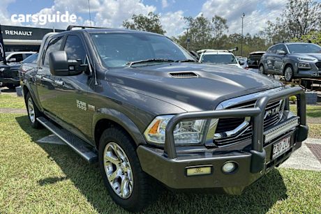 Grey 2019 Ram 1500 Crew Cab Utility Laramie (4X4) Fd3.9 W/Ramboxes