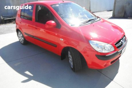 Red 2008 Hyundai Getz Hatchback S