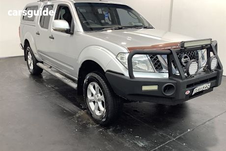 Silver 2012 Nissan Navara Dual Cab Pick-up St (4X4)