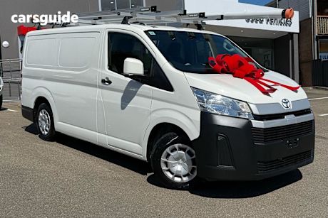 White 2020 Toyota HiAce Van Lwb (4 Door Option)