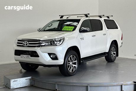 White 2018 Toyota Hilux Dual Cab Utility Sr5 (4X4)