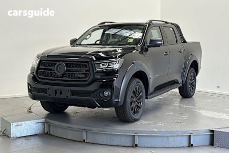 Black 2025 GWM Cannon Dual Cab Utility Vanta (4X4)