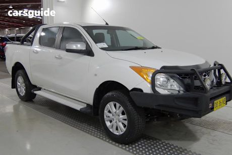 White 2012 Mazda BT-50 Dual Cab Utility Xtr (4X4)