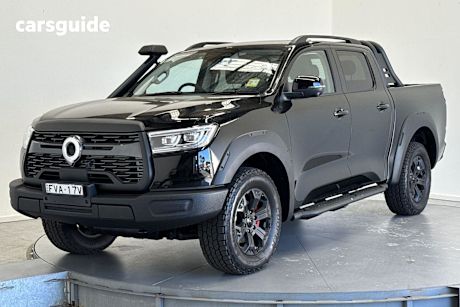 Black 2025 GWM Cannon Dual Cab Utility Xsr (4X4)