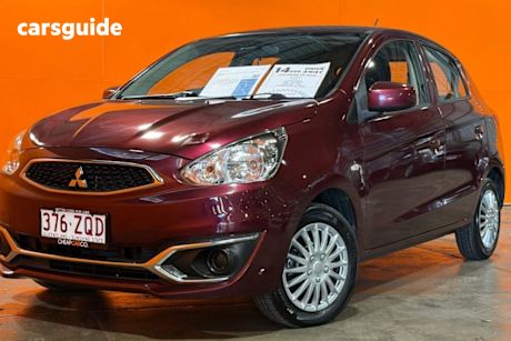 Red 2019 Mitsubishi Mirage Hatchback Ls