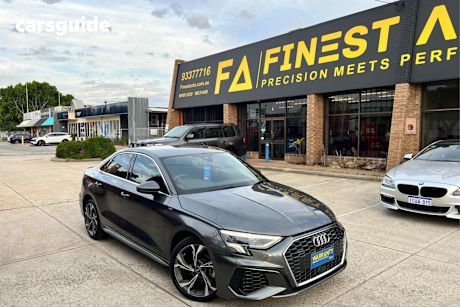 Grey 2021 Audi A3 Sedan 40 Tfsi Quattro S Line