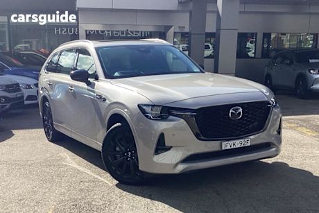 Silver 2024 Mazda CX-80 Wagon P50E Gt