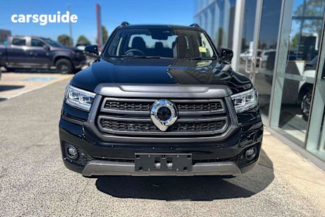 Black 2025 GWM Cannon Dual Cab Utility Lux (4X4)