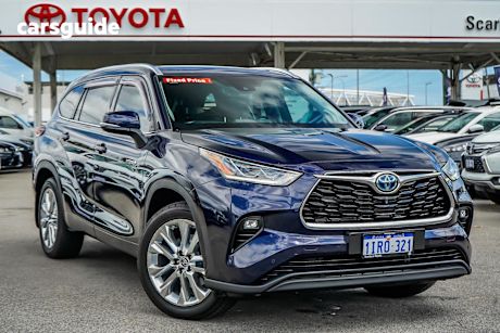 Blue 2022 Toyota Kluger Wagon Grande Hybrid Awd