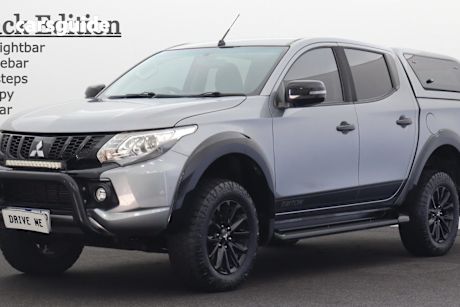 Silver 2018 Mitsubishi Triton Dual Cab Utility Gls (4X4) Blackline