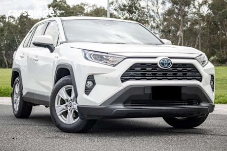 White 2019 Toyota RAV4 Wagon Gx 2Wd Hybrid