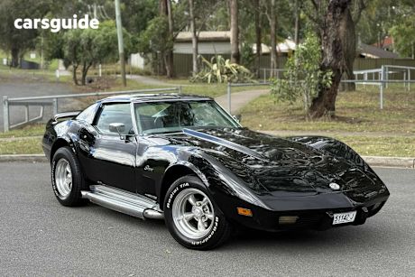 Black 1976 Chevrolet Corvette Coupe C3 STINGRAY