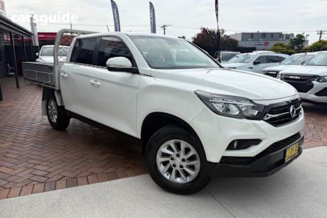 White 2020 Ssangyong Musso XLV Crew Cab Utility Elx