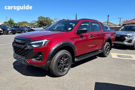 Red 2025 Isuzu D-MAX Crew Cab Utility X-Terrain (4X4)