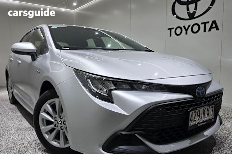 Silver 2024 Toyota Corolla Hatchback Ascent Sport Hybrid