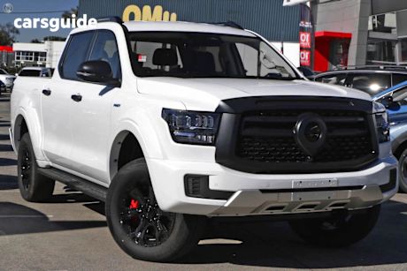 White 2025 GWM Cannon Alpha Dual Cab Utility Lux Phev (4X4)