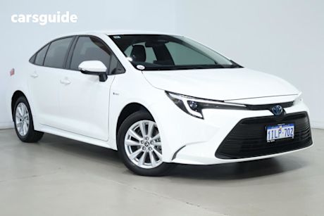 White 2024 Toyota Corolla Sedan Ascent Sport Hev