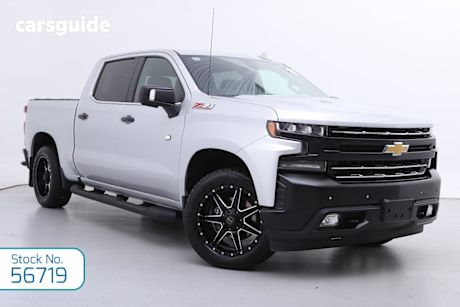 Silver 2020 Chevrolet Silverado Crew Cab Utility 1500 Ltz Premium Tech Pack