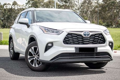 White 2024 Toyota Kluger Wagon Gxl Hybrid Awd