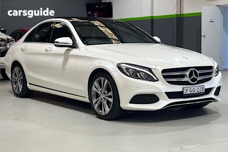 White 2016 Mercedes-Benz C200 Sedan