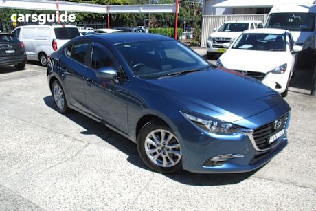 Blue 2019 Mazda 3 Sedan Maxx Sport (5Yr)