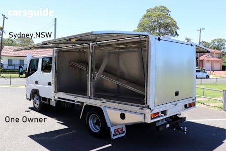 White 2021 Fuso Canter Ute Tray 515 DC 4X2