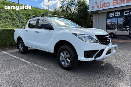 White 2019 Mazda BT-50 Dual Cab Utility Xt (4X2) (5Yr)