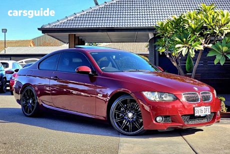 Red 2008 BMW 335I Coupe