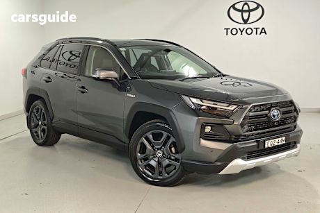 Silver 2022 Toyota RAV4 Wagon Edge (Awd) Hybrid