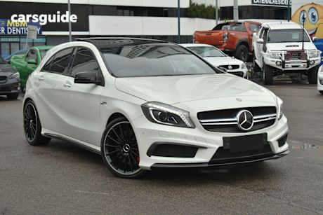White 2015 Mercedes-Benz A45 Hatchback Amg
