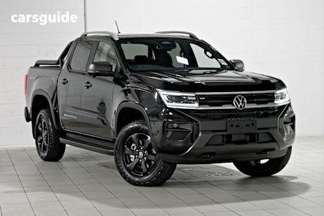 Black 2025 Volkswagen Amarok Dual Cab Utility Panamericana Tdi600 4Motion