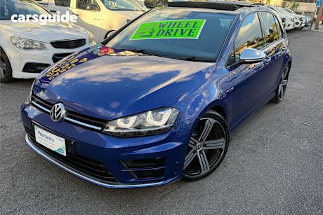Blue 2017 Volkswagen Golf Hatchback R