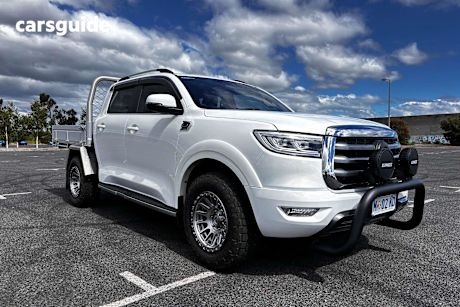 White 2024 GWM Cannon Dual Cab Utility Lux (4X4)