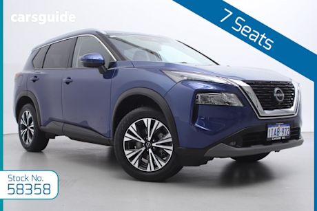 Blue 2023 Nissan X-Trail Wagon St-L (4Wd) 7 Seat