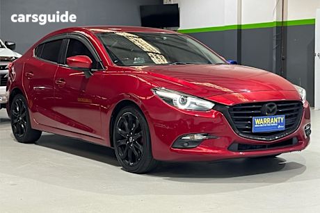 Red 2017 Mazda 3 Sedan Sp25 Gt