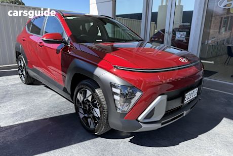 Red 2025 Hyundai Kona Wagon Hybrid Elite