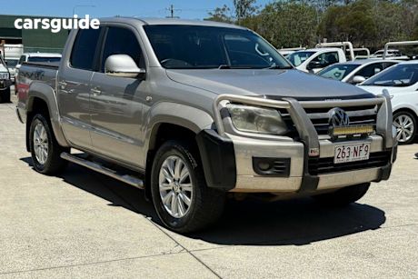 Beige 2012 Volkswagen Amarok Dual Cab Utility Tdi400 Highline (4X4)