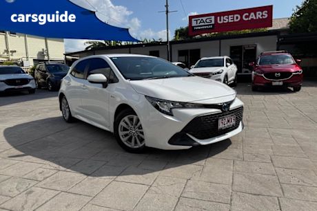 White 2024 Toyota Corolla Hatchback Ascent Sport Hybrid