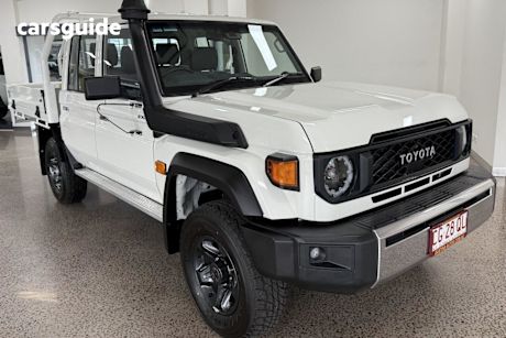 White 2025 Toyota Landcruiser Double Cab Chassis Lc79 Gxl + Diff Locks