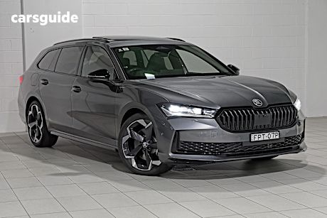 Grey 2025 Skoda Superb Wagon Sportline 206Tsi (4X4)