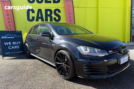 Black 2014 Volkswagen Golf Hatchback Gti Performance