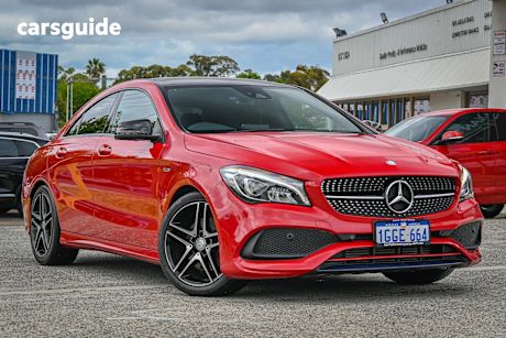 Red 2017 Mercedes-Benz CLA250 Coupe Sport 4Matic