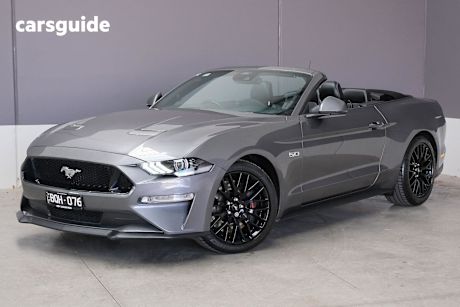 Grey 2021 Ford Mustang Convertible Gt 5.0 V8