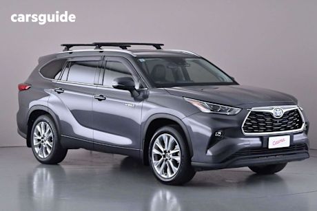 Grey 2021 Toyota Kluger Wagon Grande Hybrid Awd