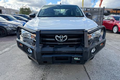 White 2018 Toyota Hilux Dual Cab Utility Workmate