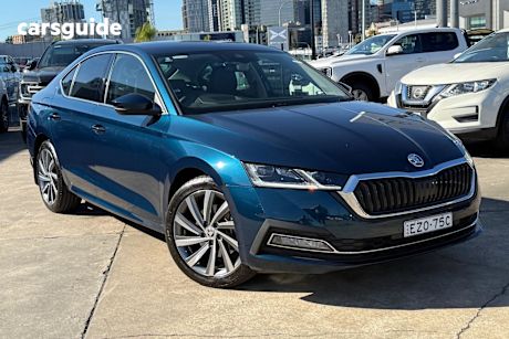 Blue 2023 Skoda Octavia Sedan Style 110Tsi