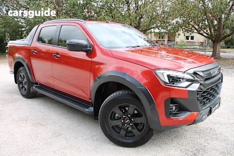 Orange 2024 Isuzu D-MAX Crew Cab Utility X-Terrain (4X4)