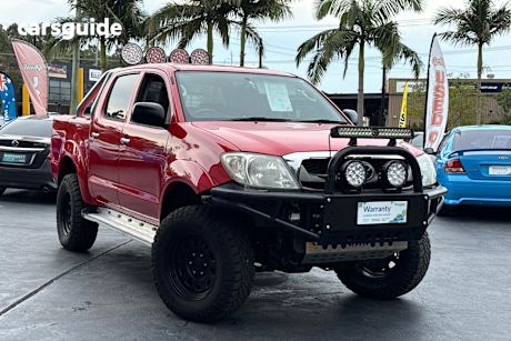 Red 2011 Toyota Hilux Dual Cab Pick-up Sr5 (4X4)
