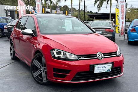 Red 2016 Volkswagen Golf Hatchback R